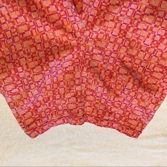 Briggs pink orange size 12 capris side zip bright - Picture 2 of 6